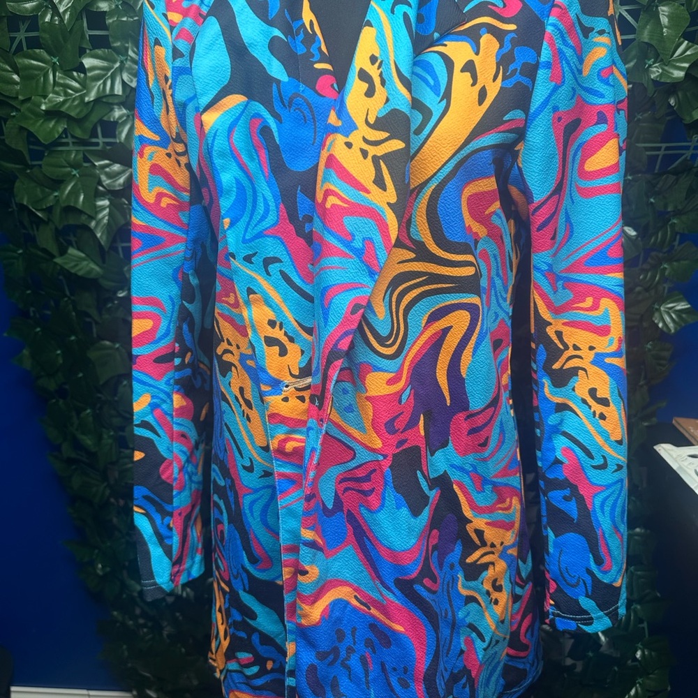 Vibrant Multicolor Women’s Blazer